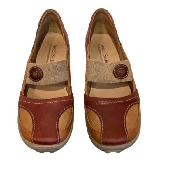 JOSEF SEIBEL LEATHER SLIP ON SHOES SIZE 39 || 8.5 - Picture 3 of 14